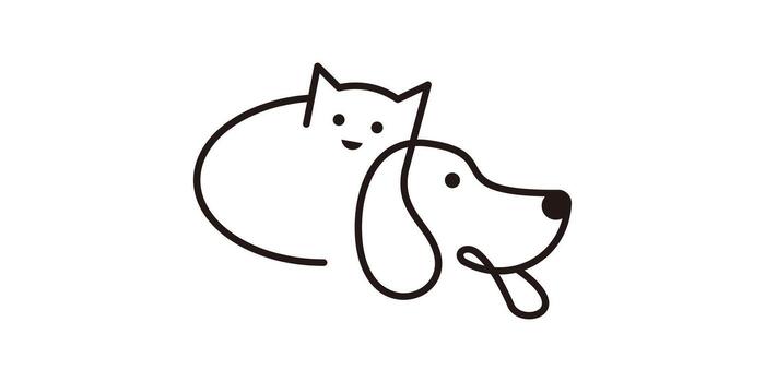cat and dog logo
